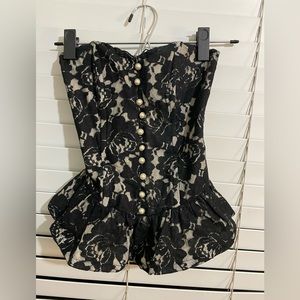 Lacy Peplum Corset